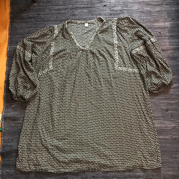 Old Navy Black and White Patterned Dress - Picture 1 of 9